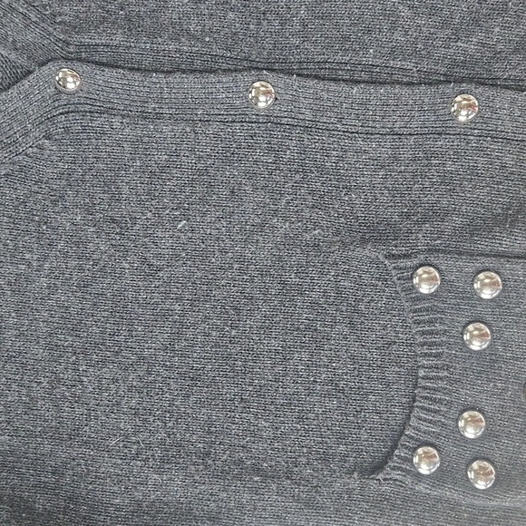 Cinq A Sept Embellished Studded Gray Cardigan Sweater Estimated M/L - Picture 10 of 12